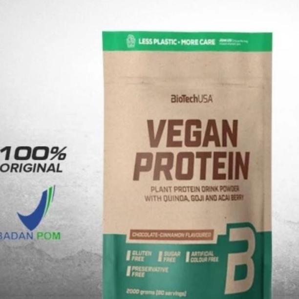 Biotech Usa Vegan Protein Powder Vegetarian Plant Protein Susu Fitness