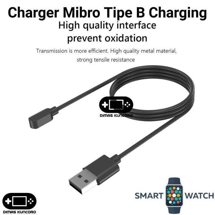 Charger Mibro Tipe B charging usb smartwatch mibro watch a2 a3 t1 lite2 lite 2