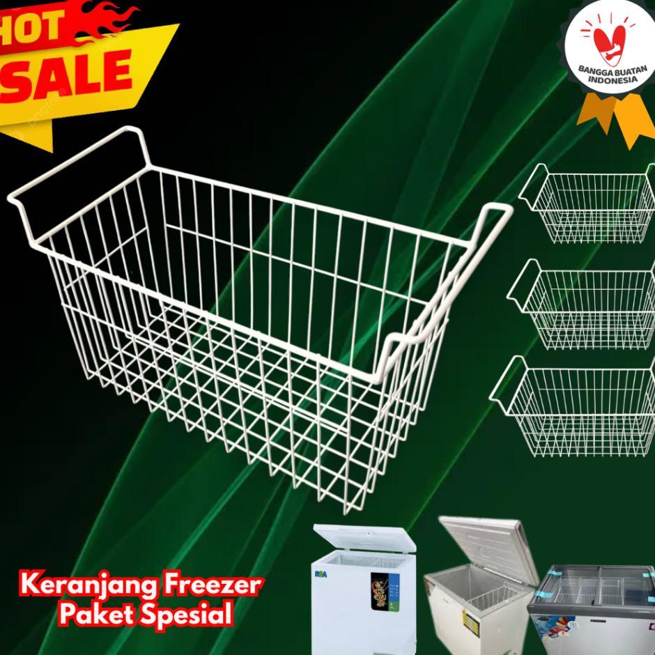 3 Pcs Keranjang Freezer Semua Ukuran Untuk Es Box Dan Es Krim/ Keranjang Frezzer Aqua, Artugo, Beko,