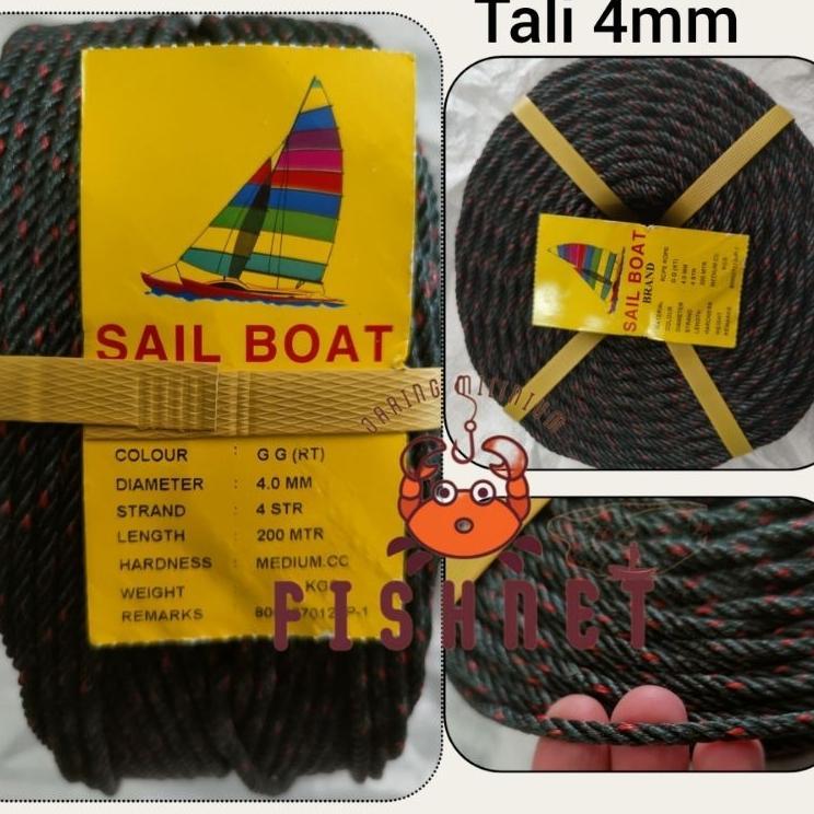 Tali 4Mm / Tali Tambang 4Mm Pe Roll 200Meter