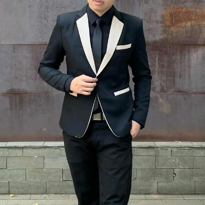 FORMALE.ID Jas Blazer Pria slimfit Jas casual formal santai Wisuda