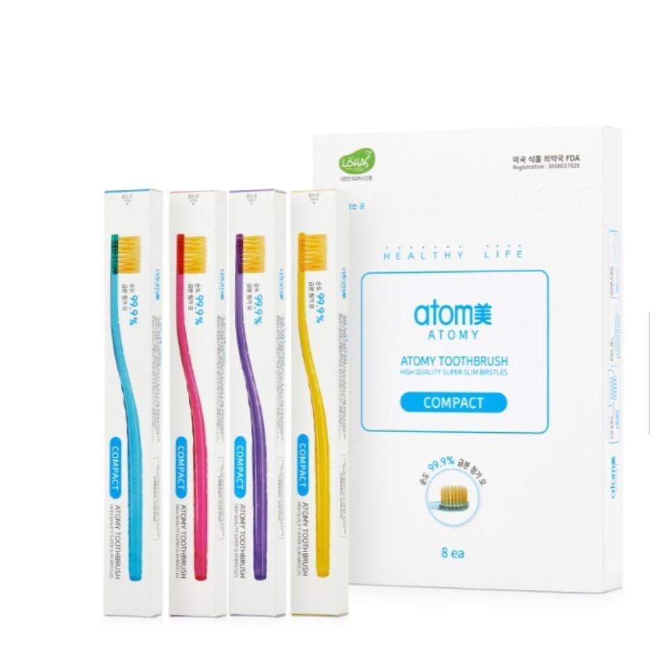 Atomy Sikat Gigi Compact Box Isi 8Pc Sikat Gigi Keluarga Bisa Untuk Anak