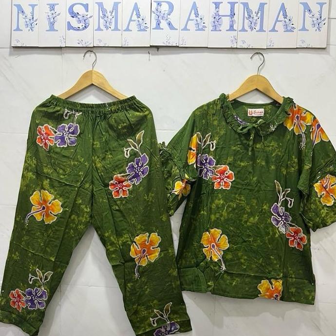 Cp batik sunan ori Dewasa ( Tangan 3/4 terompet  )- dengan , Celana panjang