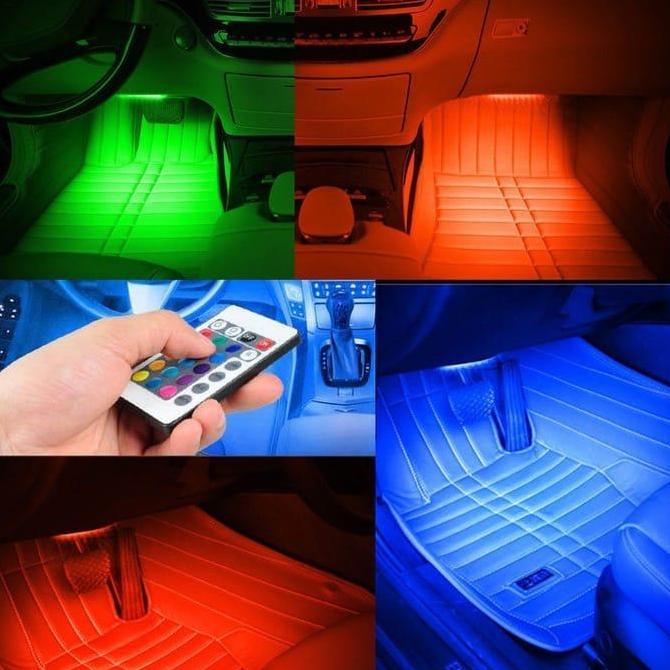 sidoomart / Lampu Led Kolong Dashboard Mobil Sensor Musik Diskon