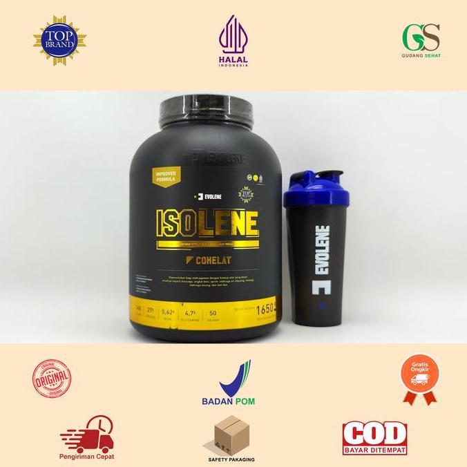 Manado Evolene Isolene 50 Sachet Whey Protein Isolate Free Shaker