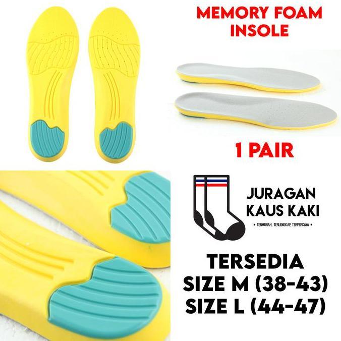 Memory Foam Insole Sepatu Shoe Pad Empuk Sneakers Sport