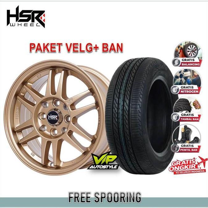 Terlaris Paket Velg R14 Mobil Xenia Ring 14 Hsr Racing Plus Ban Accelera