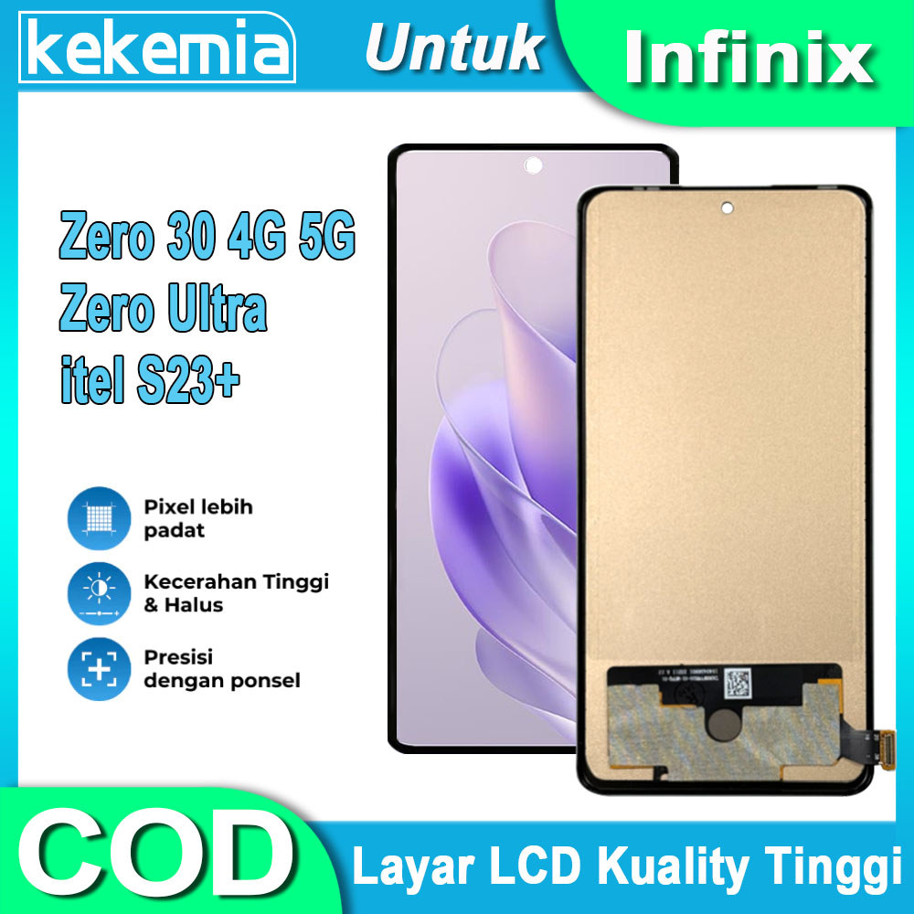 LCD Untuk Infinix Zero 30 4G 5G Zero Ultra Itel S23+ LCD ToucahScreen Penggantian Layar Sentuh LCD L