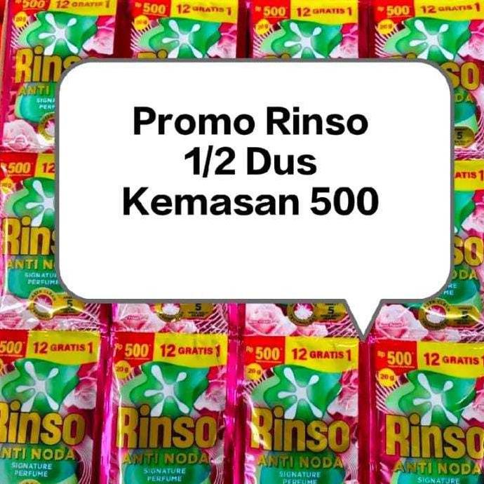 52 Sachet Rinso Cair Anti Noda - Parfum Esensi, 20g, 4 Renceng