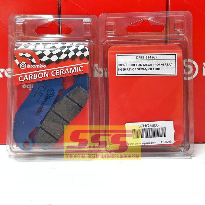 BREMBO DPBB114 KAMPAS REM DEPAN DISCPAD CBR150 VERZA CB150 GROM TER