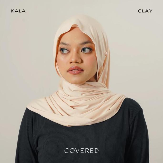 Murah Covered - Kala Pashmina Kaos Modal Cotton