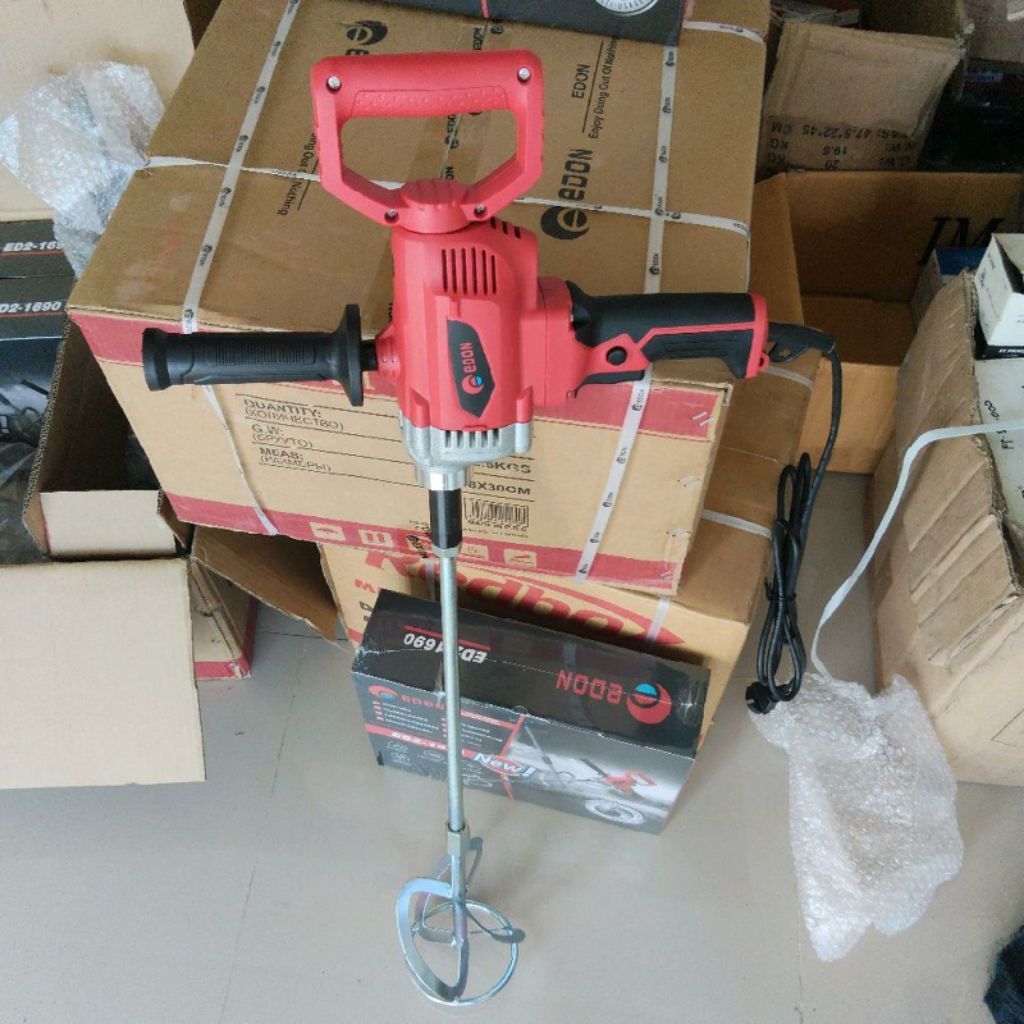 EDON Mesin Bor Pengaduk Adonan / MESIN Bor MIXER Pengaduk Cat, Pengaduk Adonan Kue, Pengaduk Semen