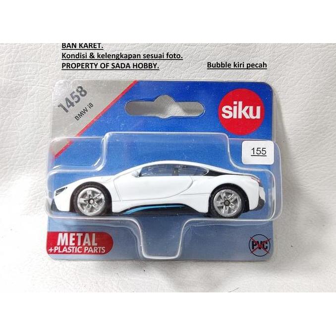 SIKU DIECAST BMW I8 PUTIH 1458 FULLSET CADATOYS