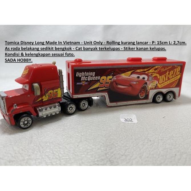 TOMICA DISNEY CARS MACK CARS 3 TRANSPORTER UNIT ONLY CADATOYS
