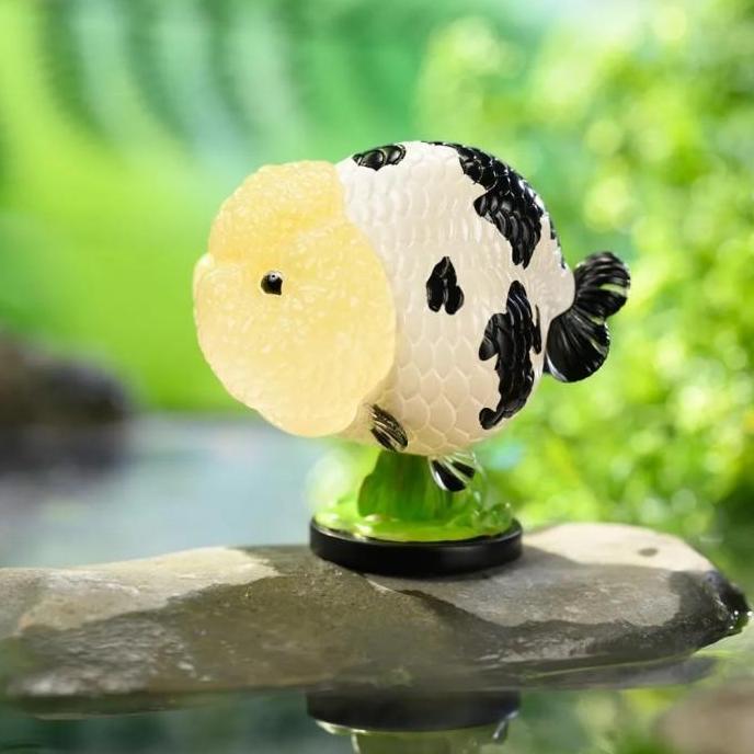 Milk Cow Ranchu Goldfish - Carassius Auratus Resin Figure Collection