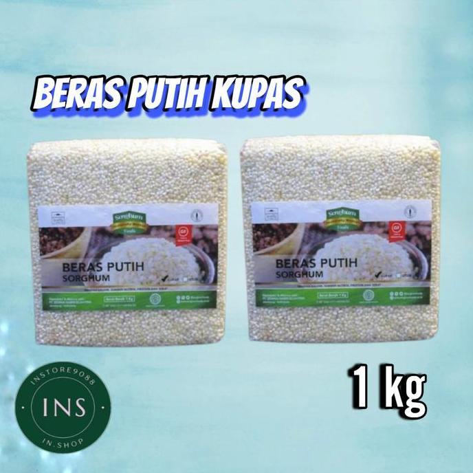 Riso- Beras Kupas Putih Sorgum 1Kg Gluten Free