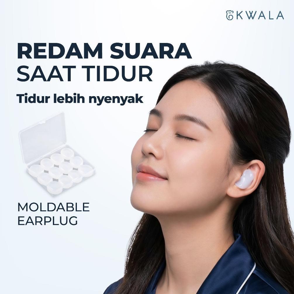 KWALA Moldable Earplug | Penutup Telinga | Earplug | Peredam Suara | Penutup Telinga untuk Tidur