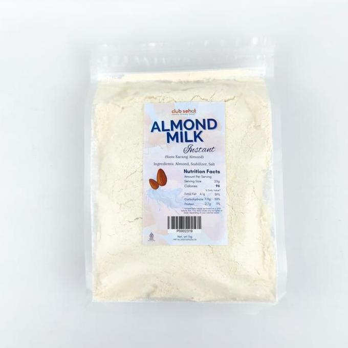 retnokosvera54 - almond milk instant 1kg club sehat | susu almond bubuk vegan dairy free hemat besar