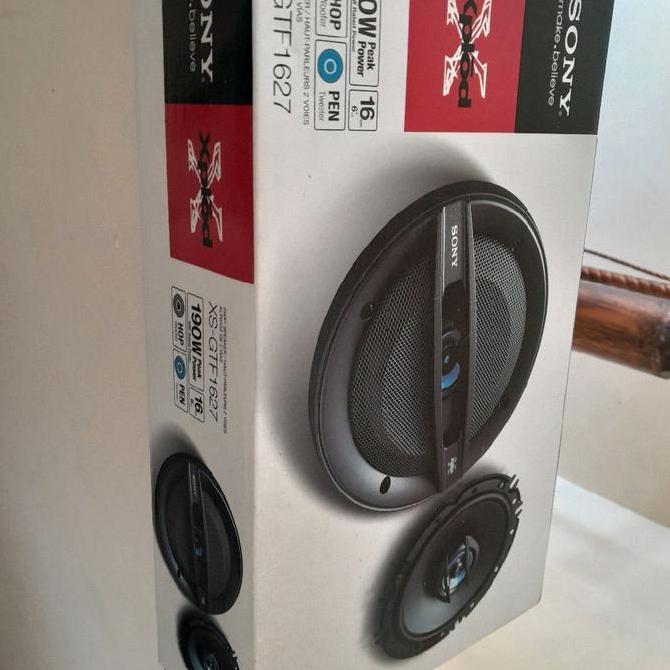 SPEAKER SONY XPLOD 2 WAY XS-GTF1627 XS GTF 1627  190W 190WATT 6.5" 16CM AUDIO SEPASANG USED TESTING 
