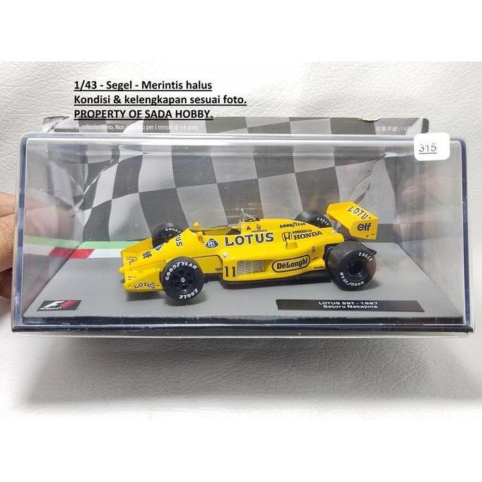 DIECAST ALTAYA 1/43 FORMULA ONE F1 LOTUS 99T SATORU NAKAJIMA 1987 GP SEGEL CADATOYS