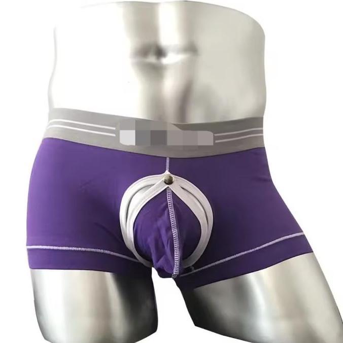 Celana Dalam Pria Boxer Pouch Crotchless Boxer Bolong Open Crotch Boxer Type 3