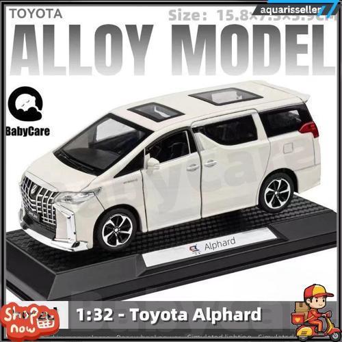CodDiecast Mobil Toyota Alphard Die-Cast Model 1:50 Miniatur Mobil Mobilan Panjang Alloy Metal Produ