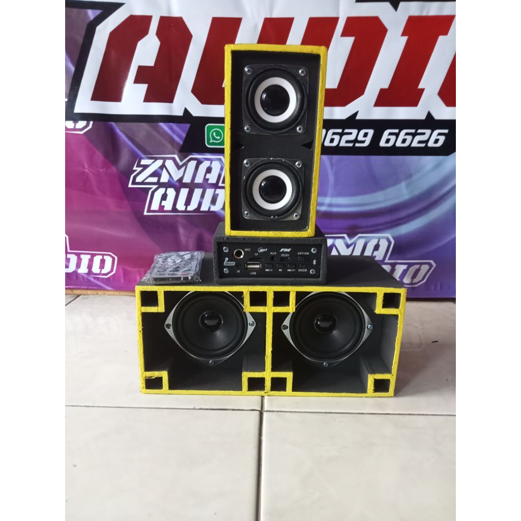 Paket Miniatur Sound System Karaoke type Box Planar & Line Array