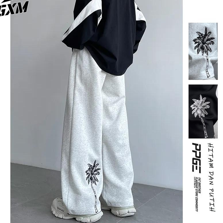 EXCLUSIVE celana pinggang katun karet pria Celana training pria celana Putih pria celana sweatpants 