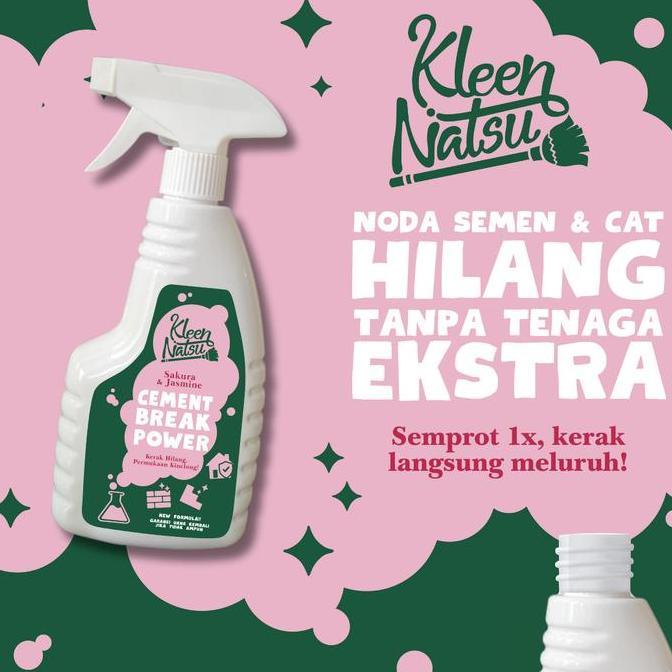 PEMBERSIH NODA SEMEN DAN CAT TEMBOK KLEENNATSU (FREE SIKAT) Cement Remover Cairan Spray Penghilang L