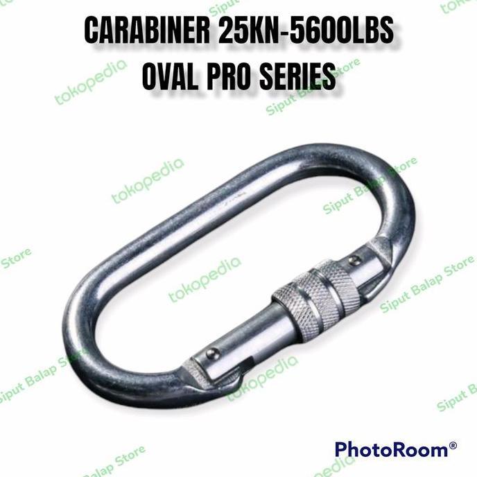 CARABINER 25KN BAJA SCREW OVAL SERIES KARABINER PANJAT TEBING 25KN
