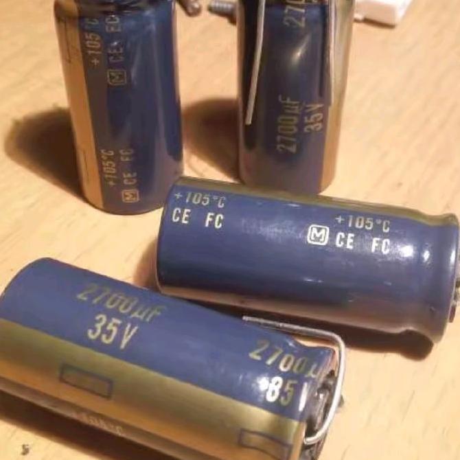 ELKO ELCO 2700UF 35V 2700 UF 35V 2700UF/35V UNTUK PERSAMAAN 2200UF 35V OR 3300UF 35V FC GOLD SERIES 