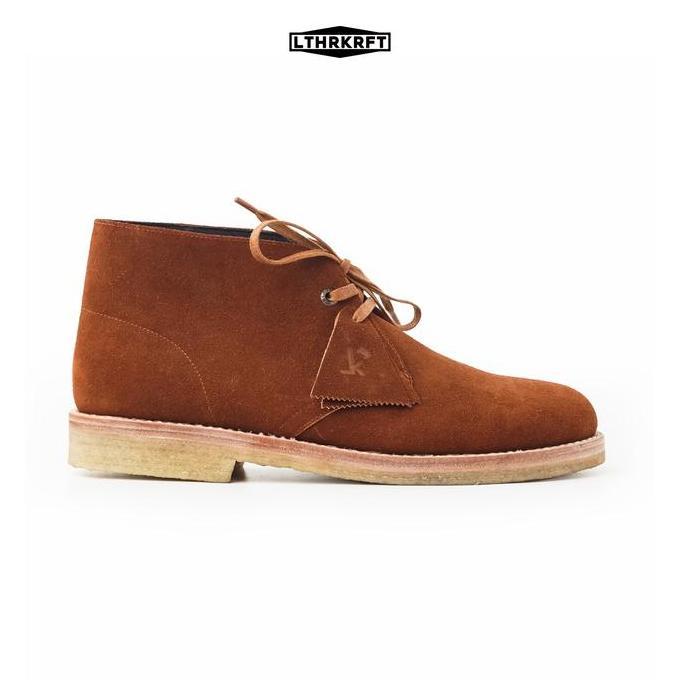 LTHRKRFT - Boots - Sepatu Boots Pria Chukka Boots Suede Asli