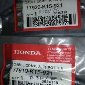 17920-K15-921(B),17910-K15-921(A) KABEL GAS ATAS BAWAH 1 SET CB 150 LED ORI HONDA