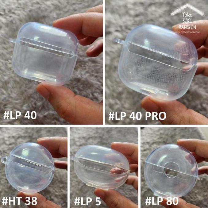 Case untuk Lenovo TWS LP40 LP40 PRO LP80 LP5 HT38 Silicone CLEAR TRANSPARENT