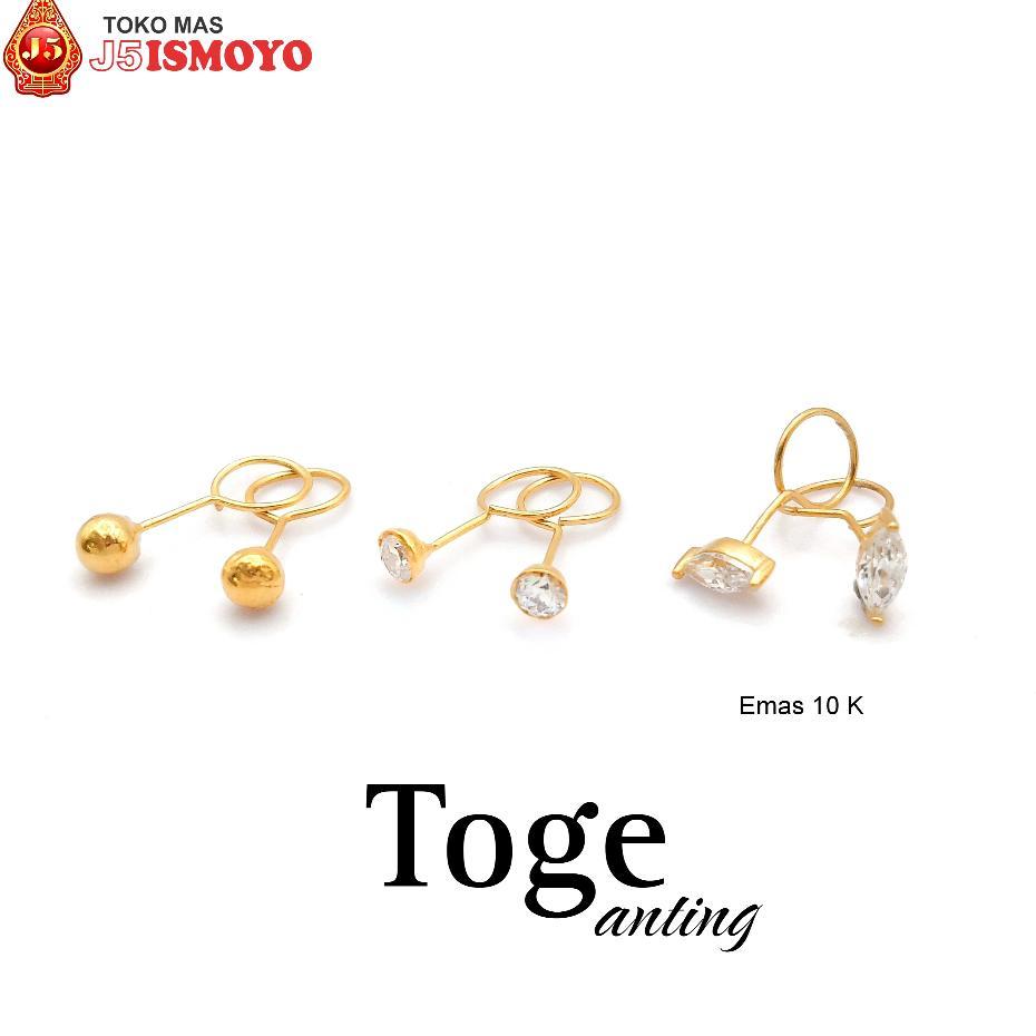 Anting Emas Toge Berat Super Ringan - Gd J5 Ismoyo