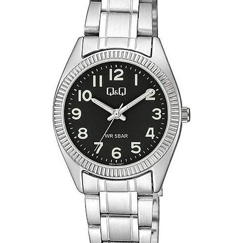 Jam Tangan Wanita Q&Q QnQ QQ Analog Rantai Silver QA65A Original