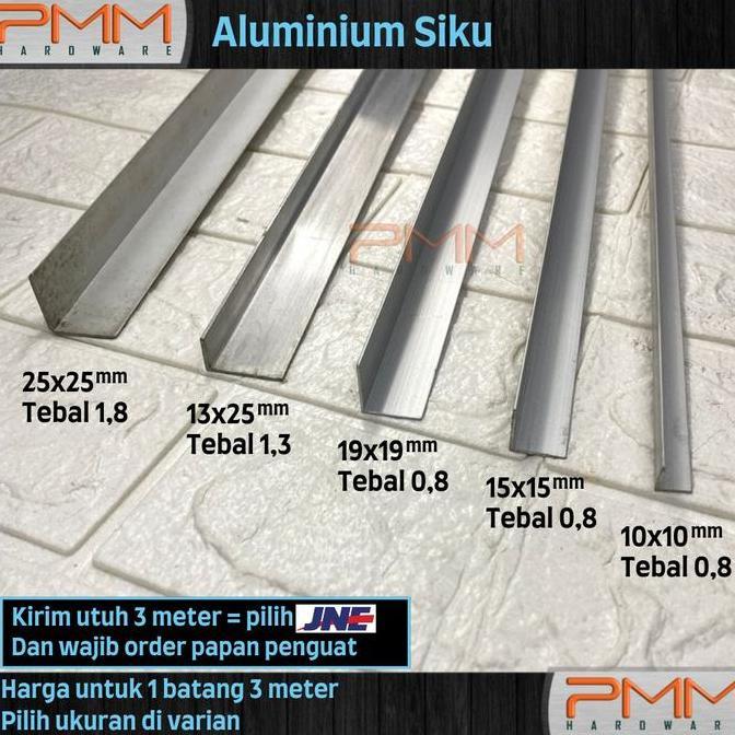 LIS PLAT SIKU L ALUMINIUM