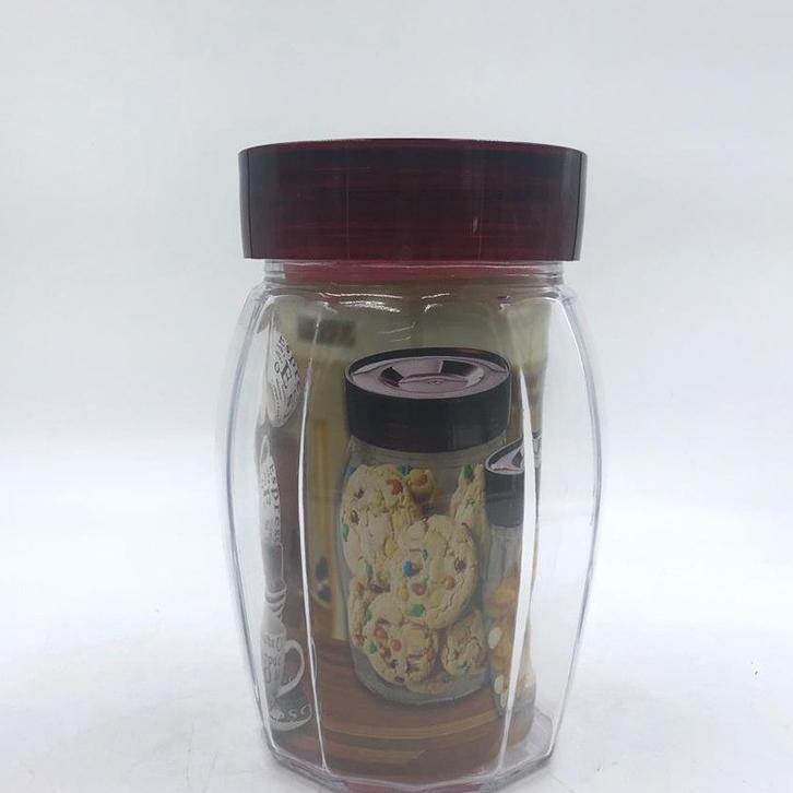 Toples Kaca Bening Bulat Tinggi /Tempat Kue Kering/Toples Serbaguna 1,2Ltr /186 Kecil