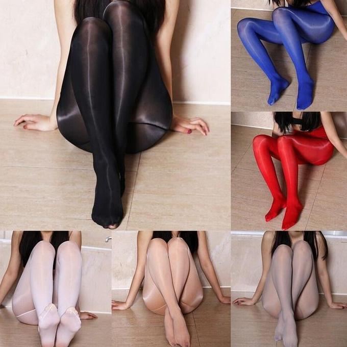 PH-54 pantyhose silky stocking glossy oil kilap shiny elastis
