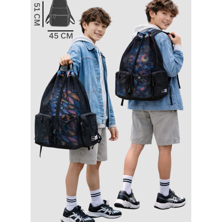 Tas Renang Jaring Printing / Tas Aksesoris Renang