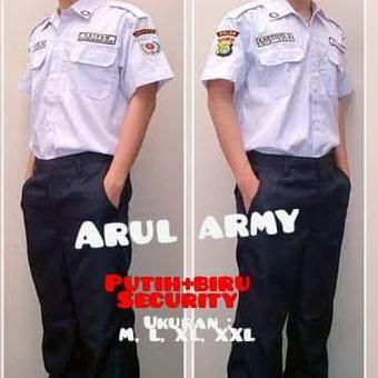 Seragam setelan pdh security / setelan pdh satpam / setelan pdh putih