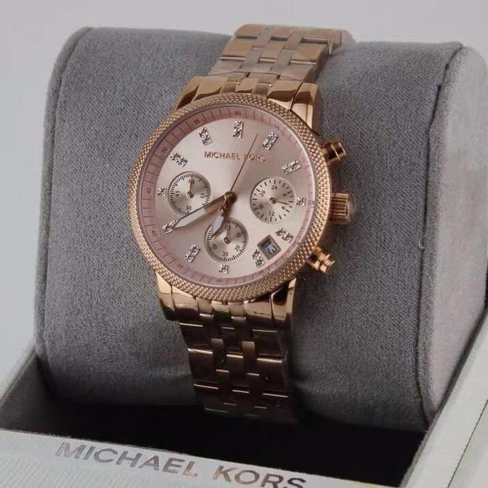 [ORIGINAL] Jam Tangan Wanita Michael Kors MK6077 Rosegold Original
