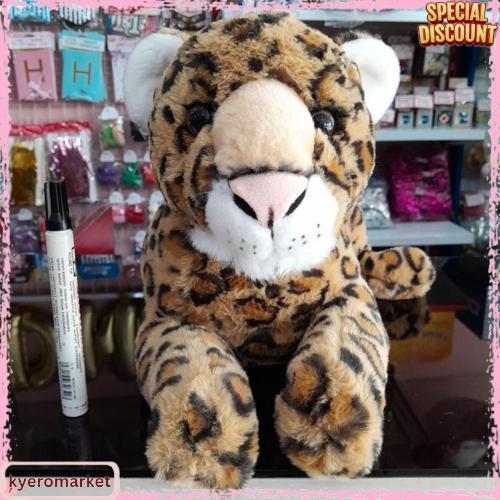 Boneka Harimau Putih Macan Tutul Baring Duduk White Tiger Leopard Jaguar Harga Kaki Lima
