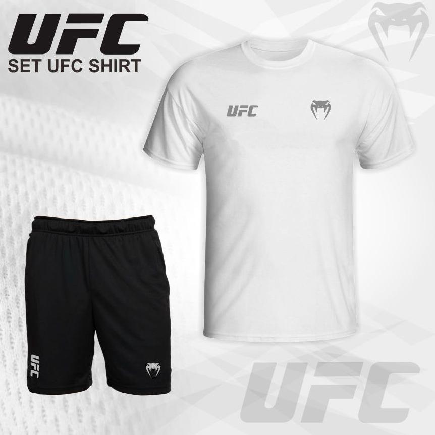 Setelan Olahraga Pria UFC MMA Baju Gym Boxing 1 Set