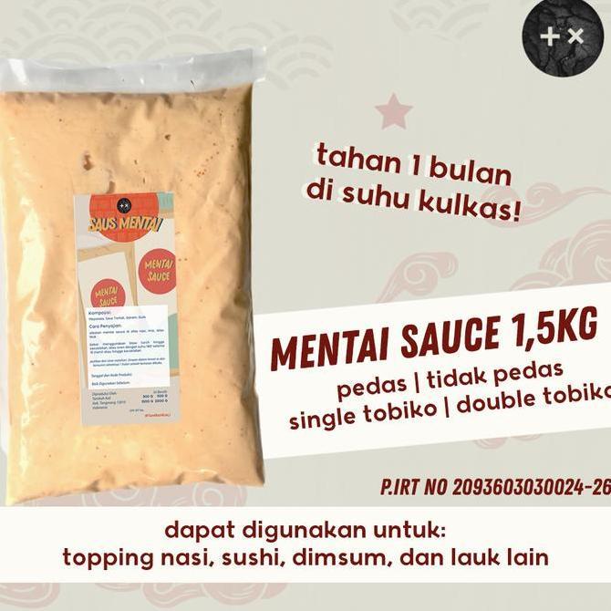 Saus Mentai 1,5 kg (tidak pedas) Diskon