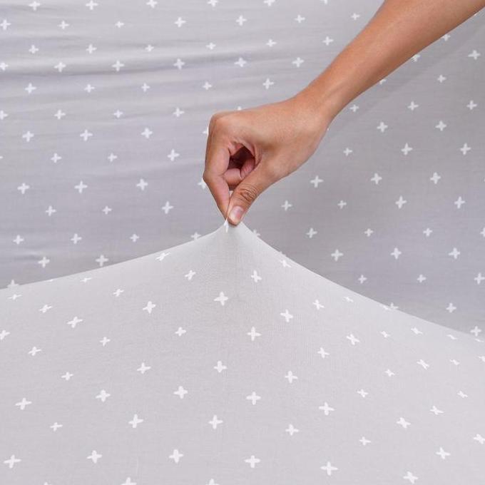haryanticuan / Informa 104X185 cm Sarung Sofa Bed Cross - Cokelat Pelindung Sofa Cover Dekorasi Ruan