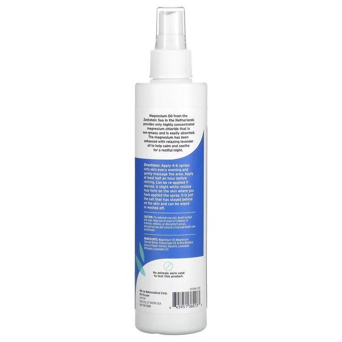 Life-Flo Magnesium Oil Night Spray 237 Ml Relaxing Calming Soothing - Original