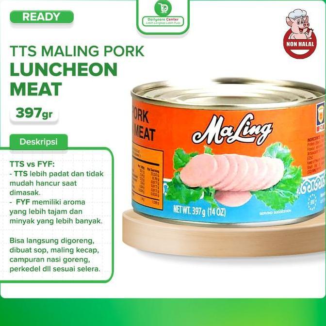 Maling Pork Canned Food Ham Babi TTS / FYF / Gulong 397gr