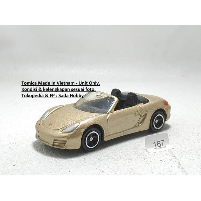 TOMY TOMICA NO 64 PORSCHE BOXSTER GOLD UNIT ONLY CADATOYS