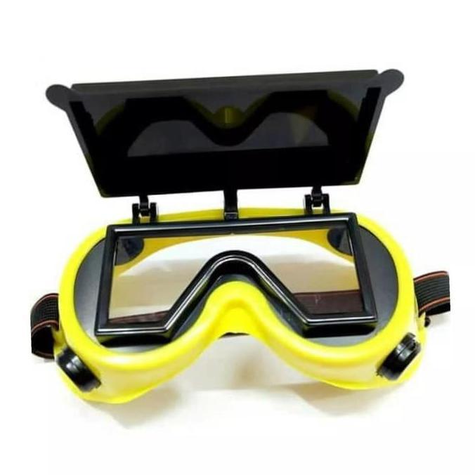 Kacamata Pengaman Las Kacamata Las Gerinda Buka Tutup Safety Welding Goggles Kacamata Buka Tutup